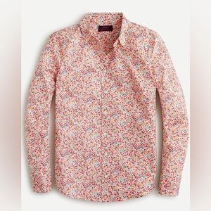 JCrew Liberty Phoebe floral print slim perfect button down